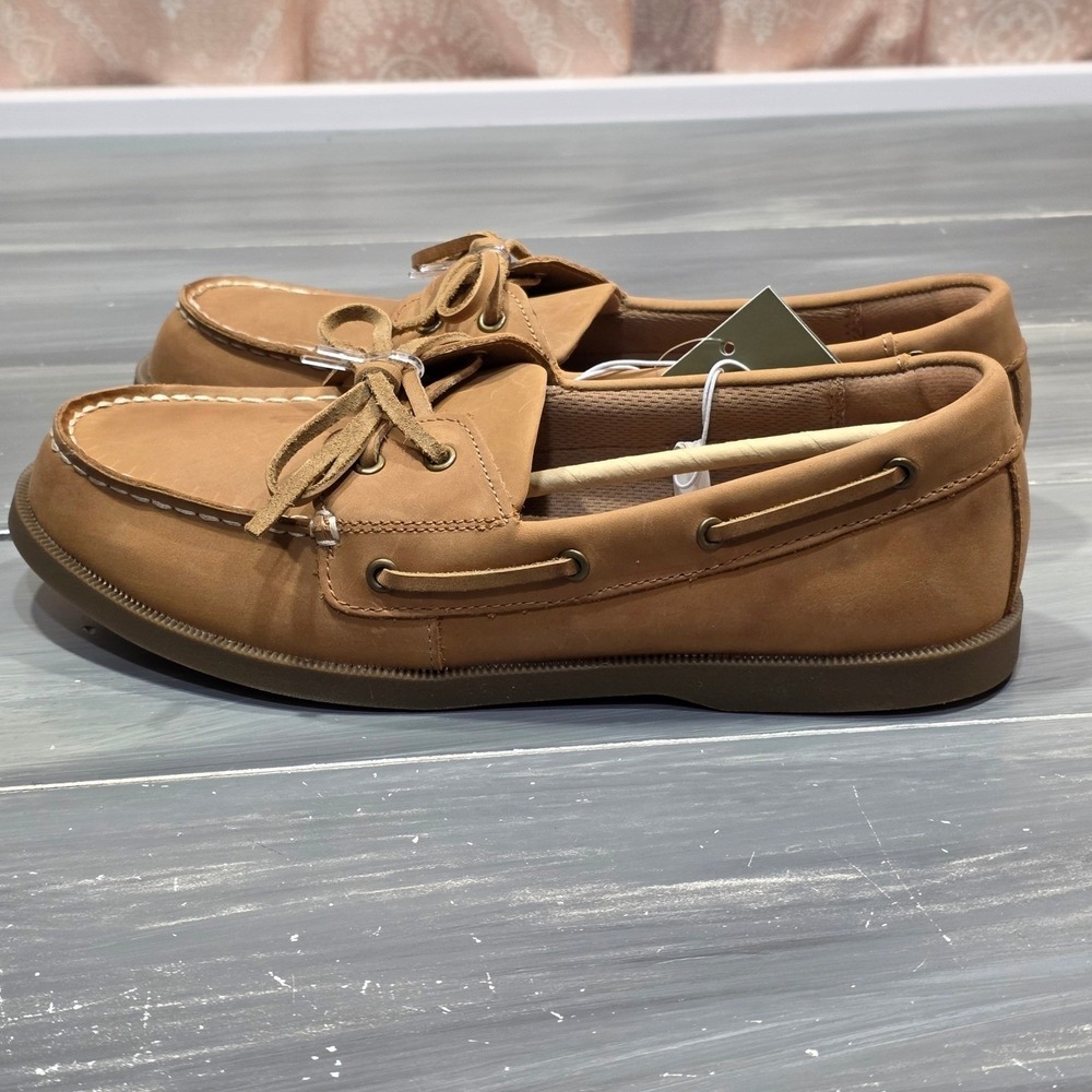 Goodfellow & Co Mens Leather Loafers Bennett Casuals Slip‎ On Size 12 Cognac - Picture 5 of 9